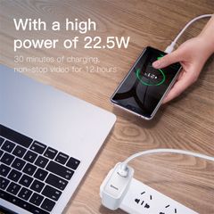 Bộ sạc nhanh đa năng Baseus HW Super Quick Charger cho Smartphone Samsung/ Huawei/ Xiaomi/ Oppo (5A, 22.5W, Quick Charge 3.0, Huawei Super QC, SCF/FCP Multiple Protocol)