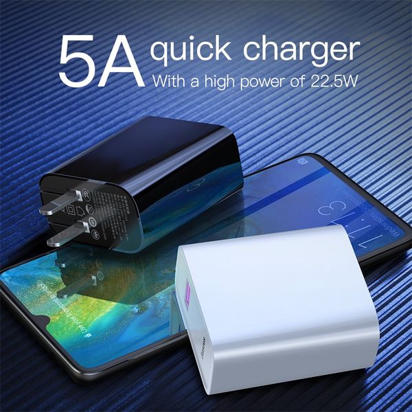 Bộ sạc nhanh đa năng Baseus HW Super Quick Charger cho Smartphone Samsung/ Huawei/ Xiaomi/ Oppo (5A, 22.5W, Quick Charge 3.0, Huawei Super QC, SCF/FCP Multiple Protocol)