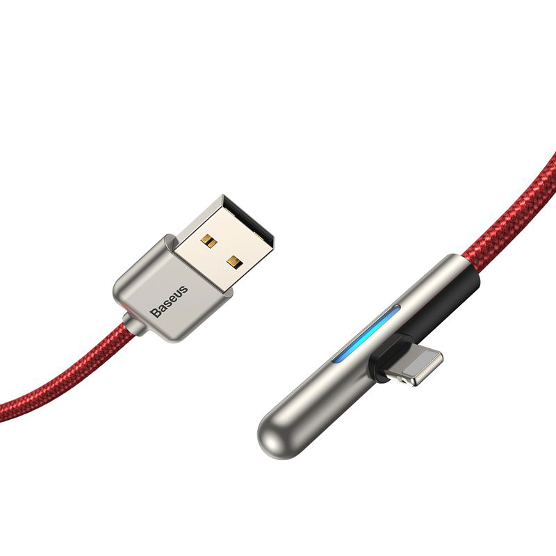 Cáp sạc và truyền dữ liệu siêu bền Baseus Iridescent Lamp Mobile Game cho iPhone/ iPad (2.4A, Fast Charging Lightning Game Cable)