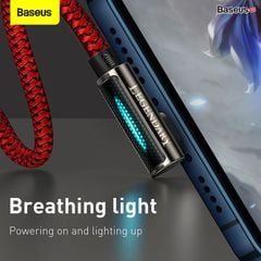 Cáp sạc nhanh Type C to Lightning đầu gập 90 độ Baseus Legend Series Elbow (20W/18W Power Delivery Fast charge , LED & Elbow Design)