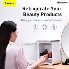 Tủ lạnh mini Baseus Igloo Mini Fridge for Students (6L, 220V, làm mát và giữ ấm)