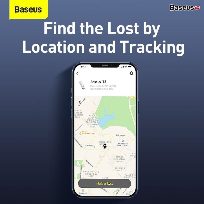 Thiết bị chống thất lạc đồ đạc Baseus Intelligent T3 Rechargeable Anti-lost Tracker (Bluetooth Smart Tag, Anti-loss Alarm Device)