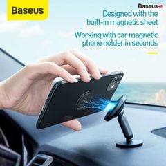 Nhẫn đeo tay chống đánh rơi điện thoại bằng hợp kim cao cấp Baseus Invisible Phone Ring Holder (2.1mm Ultra thin, Zinc Alloy, Finger Ring Holder)