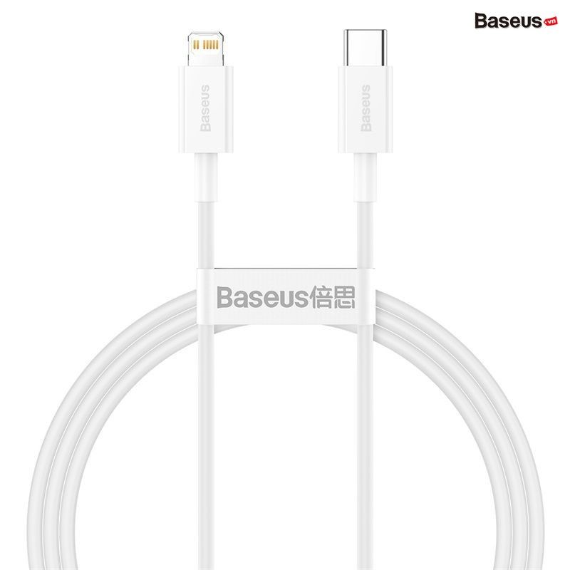 Cáp sạc nhanh siêu bền C to Lightning Baseus Superior Series PD 20W cho iPhone 12/11 Series (Type C to Lightning PD 20W/18W Fast charge & 480Mbps Data, TPE Cable)
