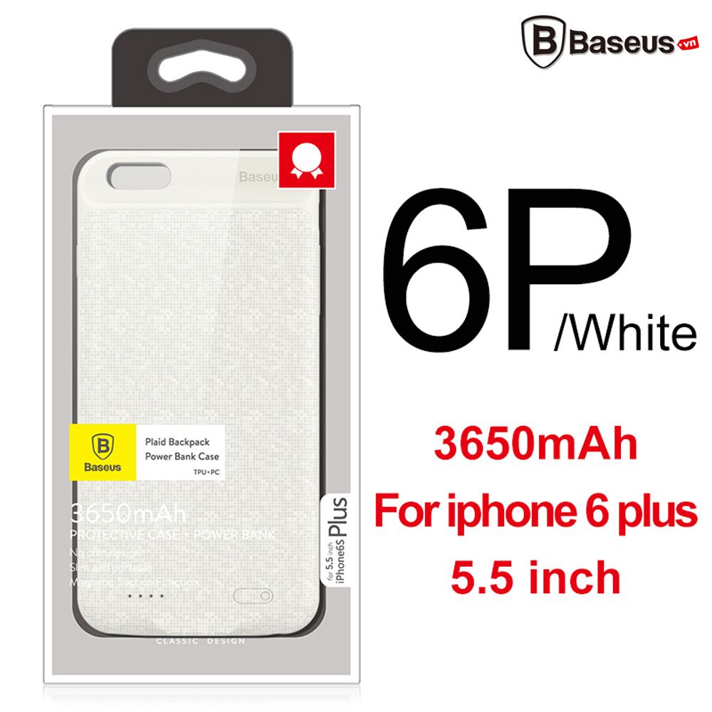 Ốp lưng tích hợp Pin Sạc dự phòng Baseus cho iPhone 6/6 Plus, 6s/6s Plus, iPhone 7/7Plus(Power Bank Case)