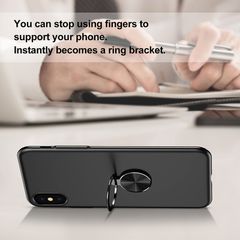 Ốp lưng tích hợp Ring Holder với đế quay vòng nhẫn Baseus Ring Case LV234 cho iphoneX (Ultra Thin Finger Hard PC + Zinc Alloy)