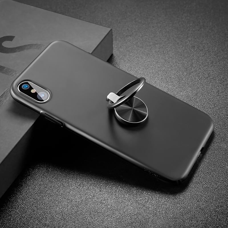 Ốp lưng tích hợp Ring Holder với đế quay vòng nhẫn Baseus Ring Case LV234 cho iphoneX (Ultra Thin Finger Hard PC + Zinc Alloy)