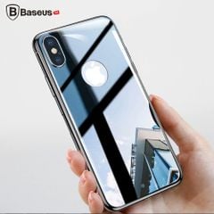 Kính cường lực chống trầy mặt lưng Baseus cho iPhone X Tempered Glass 4D (0.3mm, Ultra Thin, Back Protector)