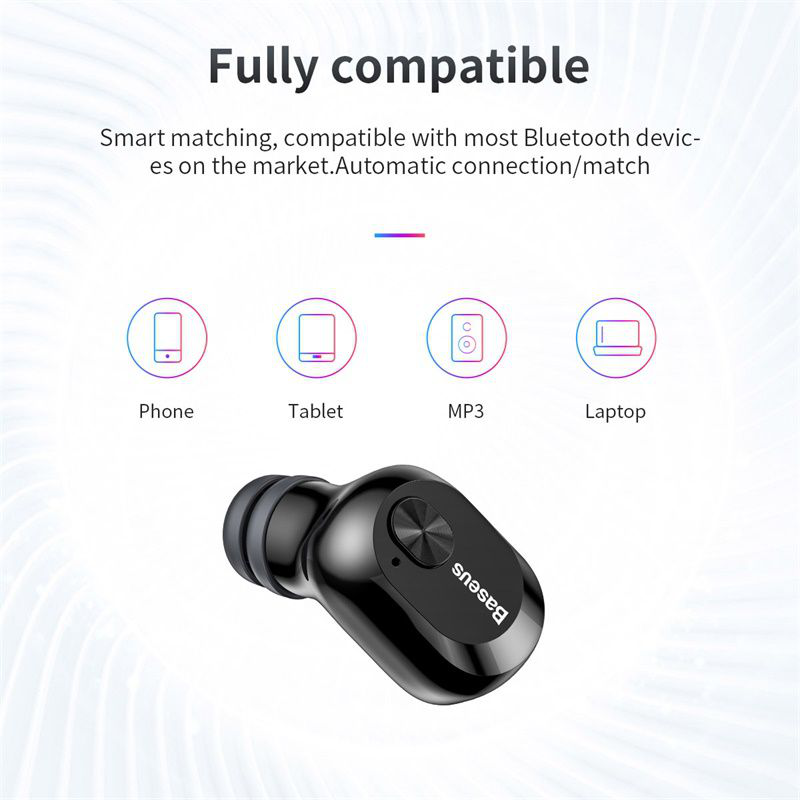 Tai nghe True Wireless Baseus Encock W01 Earphones ( TWS, Bluetooth V5.0, Waterproof, Charging Case )