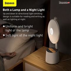 Đèn để bàn làm việc, đọc sách và làm đèn ngủ Baseus Smart Eye Series Full Spectrum Double Light Source AAA Reading and Writing Desk Lamp