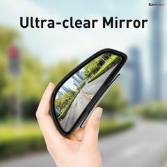 Bộ kính chiếu hậu phụ giúp mở rộng góc nhìn cho xe hơi Baseus Large View Reversing Auxiliary Mirror (Bộ 2 cái)