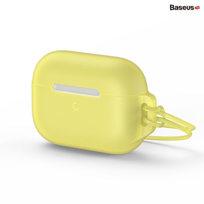 Case Silicone chống sốc, siêu mịn có dây đeo dùng cho Airpods Pro Baseus Let's Go Jelly Lanyard Case