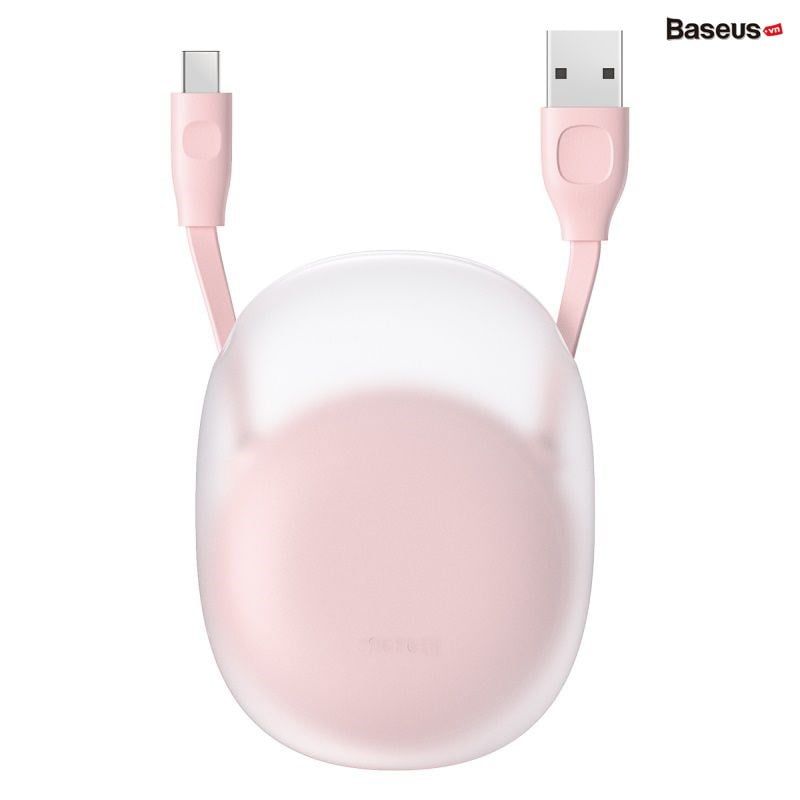Cáp sạc nhanh dây rút Baseus Let''s Go Little Reunion Type C (2A/1m, One-Way Stretchable Quick charge & Data Cable)