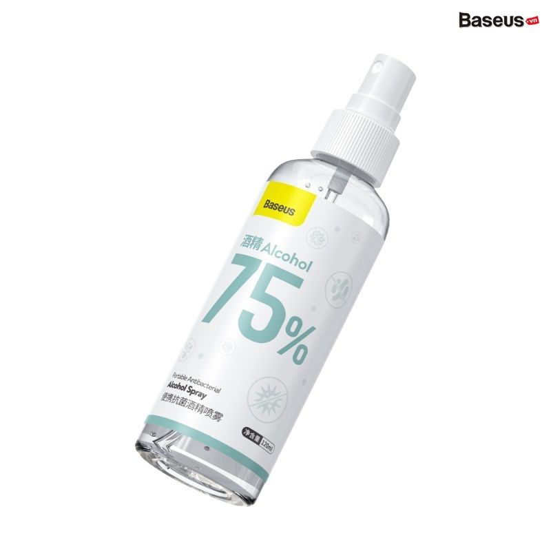 Nước rửa tay diệt khuẩn Baseus Let''s Go Portable Antibacterial Alcohol Spray 120ml