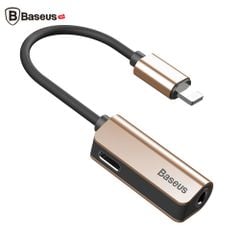 Bộ chuyển cổng Lightning sang Audio 3.5mm + Lightning tích hợp Baseus L32 cho iPhone 7/ 8/ iPhone X (Vừa sạc pin vừa nghe nhạc)