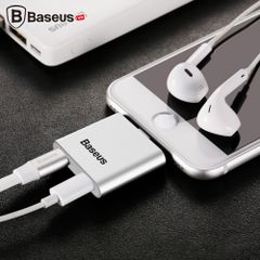 Bộ chia cổng Lightning 1 thành 2 Baseus L39 cho iPhone 7/ iPhone 8/ iPhone X ( Lightning HUB - Giải pháp vừa nghe nhạc vừa sạc pin hoặc đồng bộ dữ liệu)