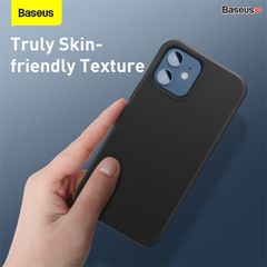 Ốp lưng chống sốc tích hợp nam châm Baseus Liquid Silica Gel Magnetic Case dùng cho iPhone 12 Series (Precise Alignment, Safe& Eco Skin friendly texture silica, Full protection Magsafe Case)