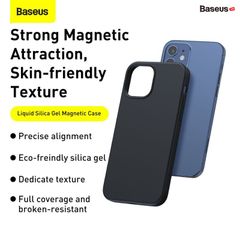 Ốp lưng chống sốc tích hợp nam châm Baseus Liquid Silica Gel Magnetic Case dùng cho iPhone 12 Series (Precise Alignment, Safe& Eco Skin friendly texture silica, Full protection Magsafe Case)