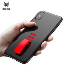 Ốp lưng tích hợp Ring Holder chống rớt Baseus Little Tail Case LV225 cho iPhone X (Ultra Thin Hard PC Silicone)