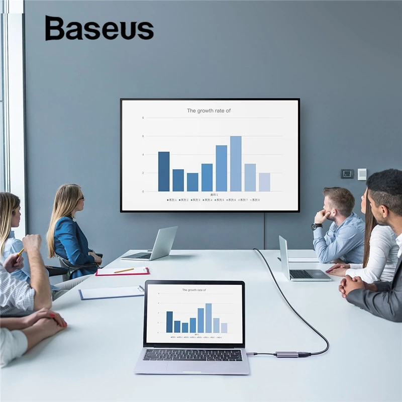 Bộ Hub chuyển đổi 2 trong 1 Baseus Little Box Type C to HDMI 4K + Type-C PD dành cho Smartphone/ Tablet / Laptop Windows/ Macbook Pro (Type C to HDMI 4K + 60W Type C PD HUB Converter)