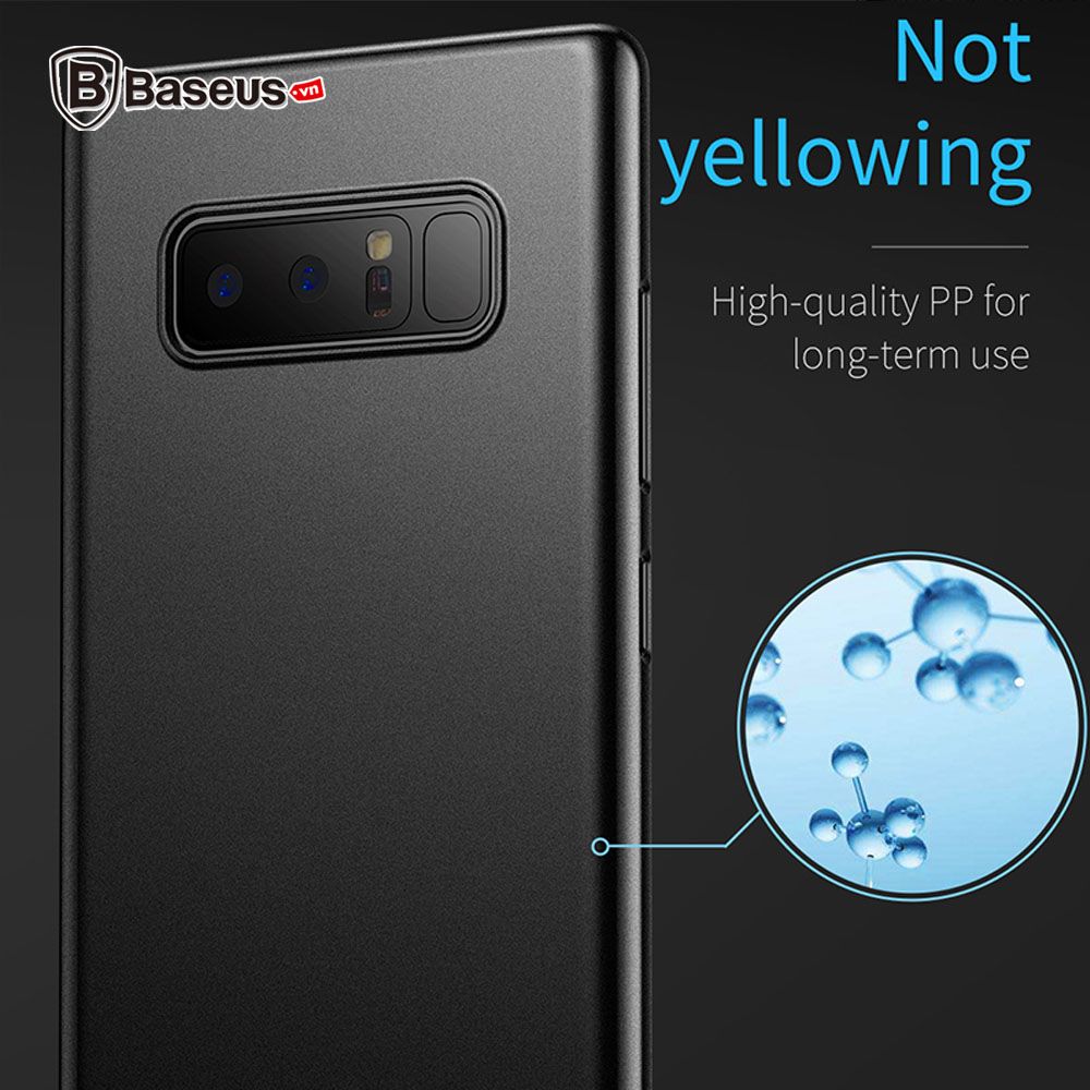 Ốp lưng Siêu mỏng, Chống bám vân tay Baseus Wing Case LV167 cho Samsung Galaxy Note 8 ( 0.45mm Ultra Thin Hard Plastic Wing Case)