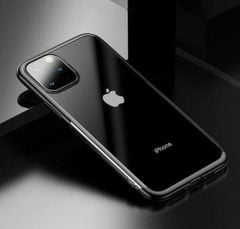 Ốp lưng Baseus Shining – TPU dẻo trong suốt, viền si Crome màu, chống sốc, cho iPhone 11/Pro/Pro Max (2019), mỏng nhẹ