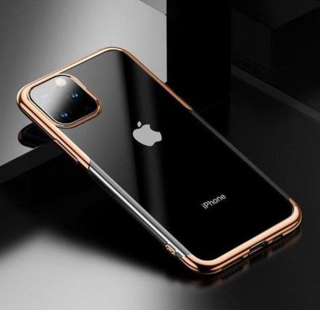 Ốp lưng Baseus Shining – TPU dẻo trong suốt, viền si Crome màu, chống sốc, cho iPhone 11/Pro/Pro Max (2019), mỏng nhẹ