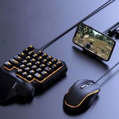 Bộ sản phẩm hỗ trợ chơi Game Baseus GAMO Mobile Game Suit (Combo Chuột + Bàn phím cơ + Adaptor cho Game thủ PUBG/Liên Quân/Call of Duty)