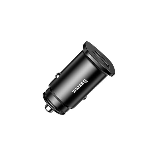 Tẩu sạc xe hơi hỗ trợ sạc nhanh VOOC Baseus Circular Metal PPS Quick Charger Car Charger (30W, VOOC, Aluminum Alloy)