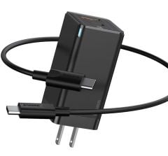 Bộ sạc nhanh đa năng, nhỏ gọn Baseus GaN2 Quick Charger 45W (Type C/USB Port, PD/QC3.0/SCP/FCP/AFC/BPS II Quick charger support, with C to C Cable)
