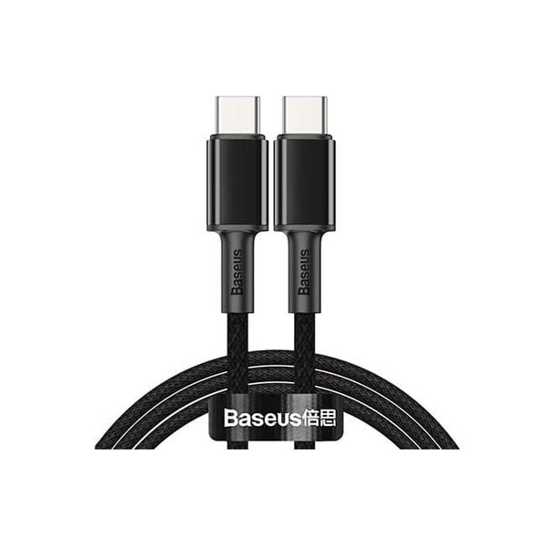 Cáp sạc nhanh siêu bền C to C Baseus High Density Braided PD 100W (5A/20V, E-marker Chip, Type C to Type C Fast Charging Data Cable)