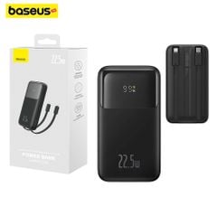 Pin sạc dự phòng Baseus Comet – 10000/20000mAh, 22.5W, tích hợp 2 cáp sạc nhanh (Lightning & Type-C), màn hình LED hiển thị