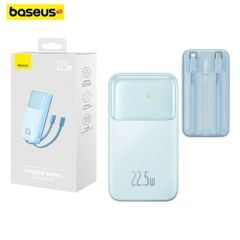 Pin sạc dự phòng Baseus Comet – 10000/20000mAh, 22.5W, tích hợp 2 cáp sạc nhanh (Lightning & Type-C), màn hình LED hiển thị