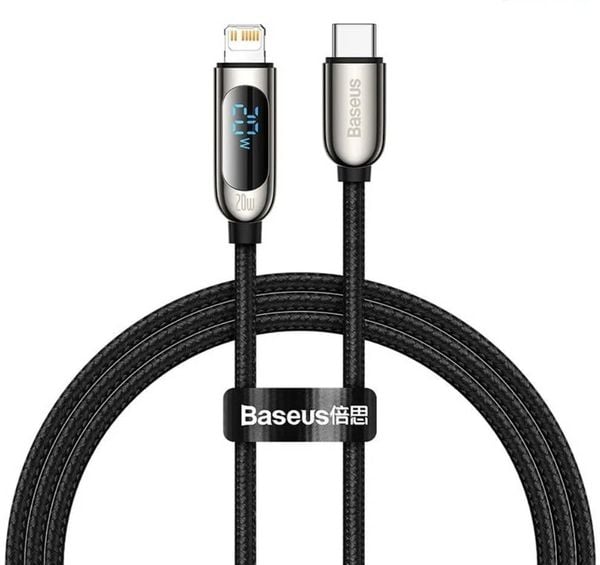 Cáp sạc nhanh tích hợp màn hình LED Baseus Display Fast Charging Data Cable Type-C to IP 20W