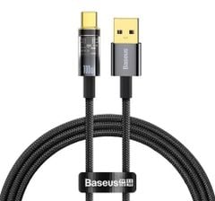 Cáp Sạc Tự Ngắt Siêu Nhanh Baseus Explorer Series Auto Power-Off 100W (USB to Type-C, Fast Charging & Data Cable)