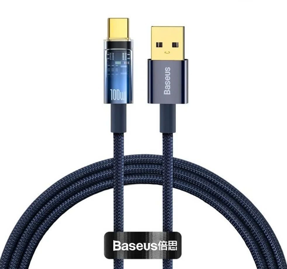 Cáp Sạc Tự Ngắt Siêu Nhanh Baseus Explorer Series Auto Power-Off 100W (USB to Type-C, Fast Charging & Data Cable)