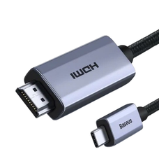 Cáp Chuyển USB Type C Sang HDMI Siêu Nét Baseus High Definition Series Graphene Cho Smartphone/Tablet/Macbook/Laptop (Type-C to HDMI 4K/60Hz Adapter Cable)