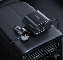 Tẩu Sạc Chia Cổng Sạc Dùng Cho Ô Tô Baseus High Efficiency Pro 1-for-2 Car Cigarette Lighter 30W