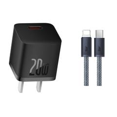 Bộ Sạc Nhanh 20W Baseus GaN5 Fast Charger 1C cho iPhone/Samsung (PD/QC Multi Quick Charge Support, Smart Protect)