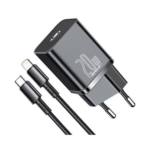 Bộ Sạc Nhanh 20W Baseus GaN5 Fast Charger 1C cho iPhone/Samsung (PD/QC Multi Quick Charge Support, Smart Protect)