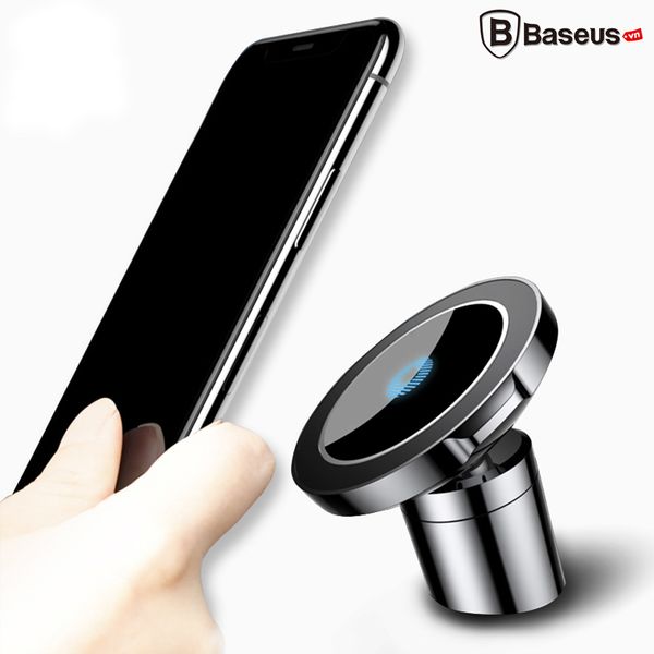 Bộ đế giữ điện thoại nam châm tích hợp sạc không dây dùng cho xe hơi Baseus LV154 cho iPhone 8/ iPhone X và Samsung (Baseus QI Wireless Charger Magnetic Car holder )