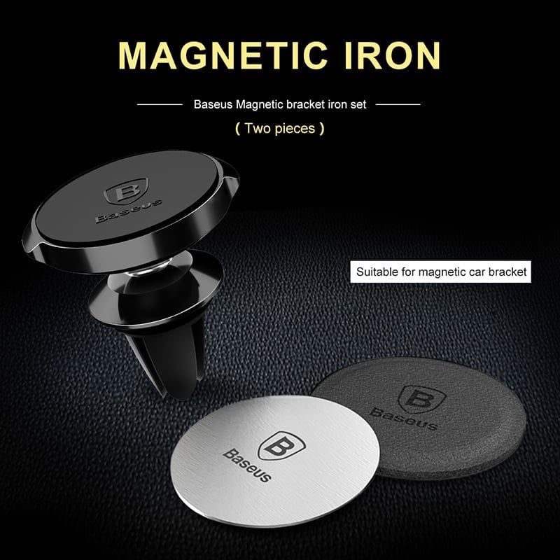 Miếng dán kim loại dùng cho các bộ đế giữ điện thoại bằng nam châm trên xe hơi Baseus Magnet Iron Suit