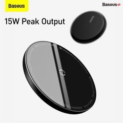 Đế sạc không dây nam châm Baseus Simple Mini Magnetic Wireless Charger dùng cho iPhone 12 Series /Samsung (15W, Wireless Magsafe Quick charger)