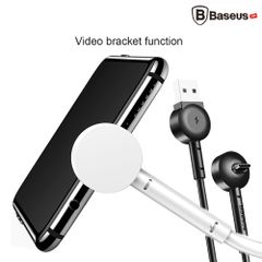 Cáp sạc Baseus Maruko Video USB Type C LV206 cho Smartphone & Tablet Anđroid (Quick charge 3.0, Siêu Bền, Đầu nam châm cải tiến)