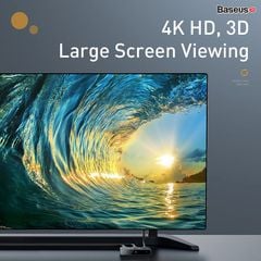 Thiết bị chia cổng HDMI 2 chiều Baseus Matrix HDMI Switcher (2 Devices to 1 Screen or 1 Device to 2 Screen, Support 4K30Hz/4K60Hz)