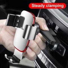 Bộ đế giữ điện thoại khóa tự động dùng cho xe hơi Baseus Metal Age Gravity Car Mount LV229（CD Version- Gắn khe CD）