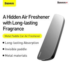Bộ khuếch tán nước hoa khô dùng trên xe ô tô Baseus Metal Paddle Car Air Freshener (Metal Aromatherapy, Air Vent, with 3 Solid Perfume)