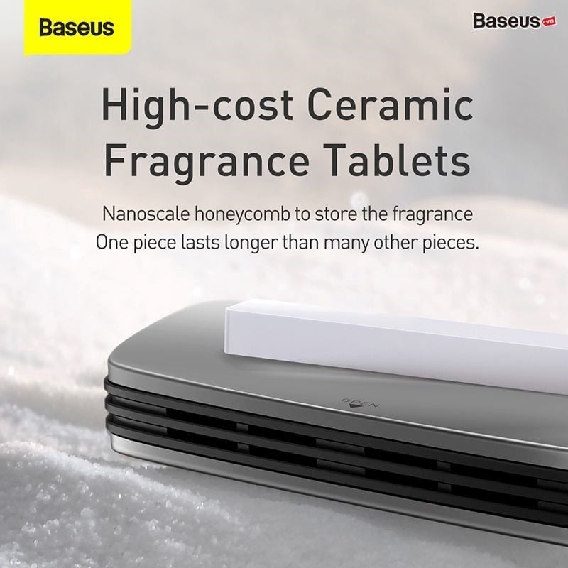 Bộ khuếch tán nước hoa khô Baseus Metal Paddle – gắn khe gió ô tô, vỏ kim loại, kèm 3 viên tinh dầu thơm khô