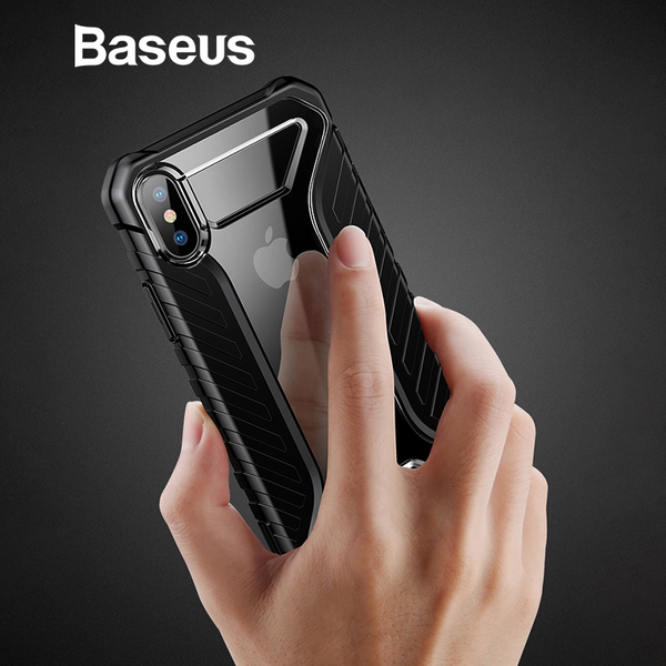 Ốp lưng thể thao chống va đập Baseus Michelin Case cho iPhone XS/ XR/ XS Max (Durable Tire Pattern Soft Silicone)