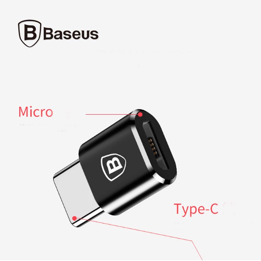 Đầu Chuyển Micro USB Sang USB Type C 2.4 Baseus